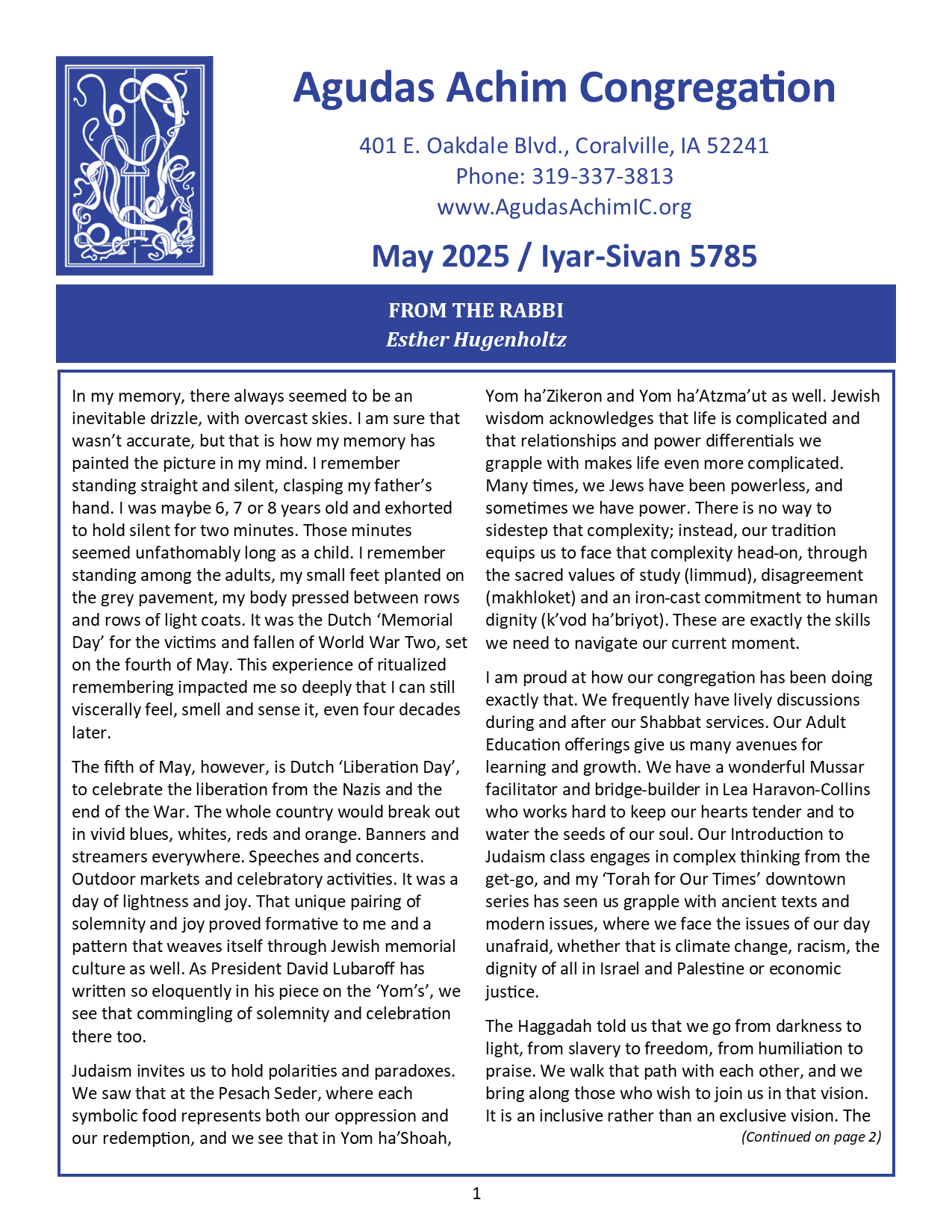 May 2025 Bulletin