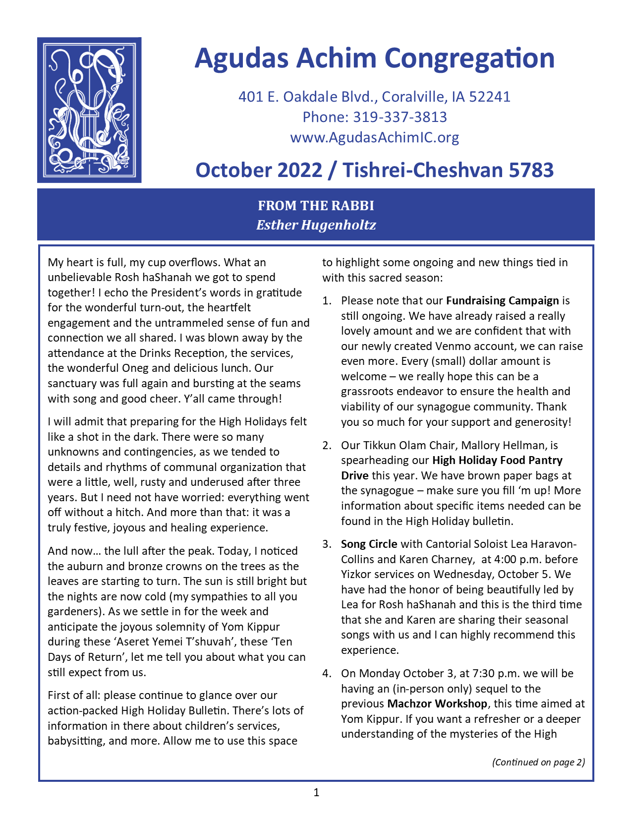 October 2022 Bulletin