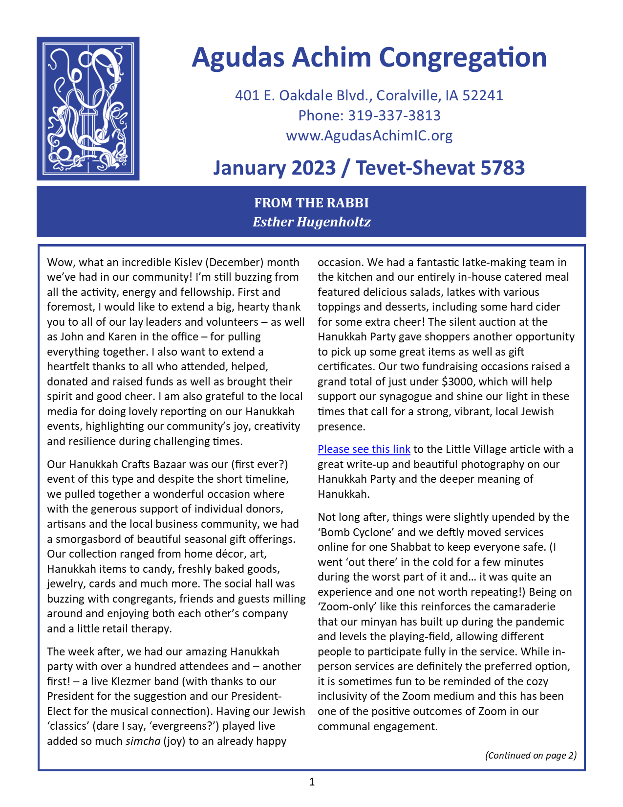 January 2023 Bulletin