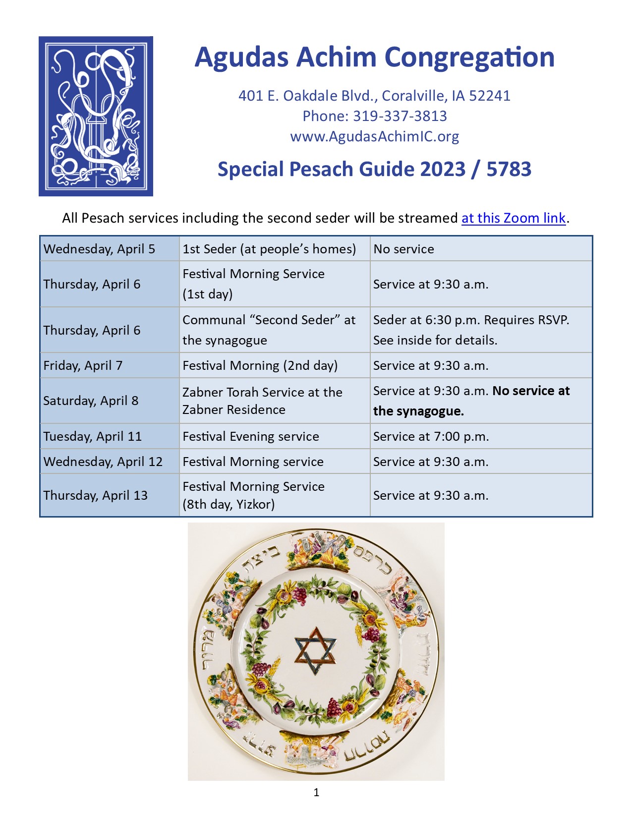2023 Special Pesach Guide Cover